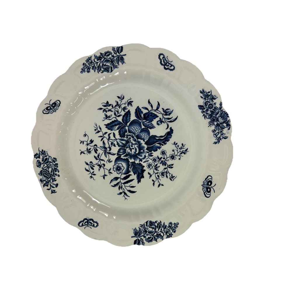 Booths England Peony A8021 Chop‎ Plate 11 7/8" Round Serving Platter Vtg